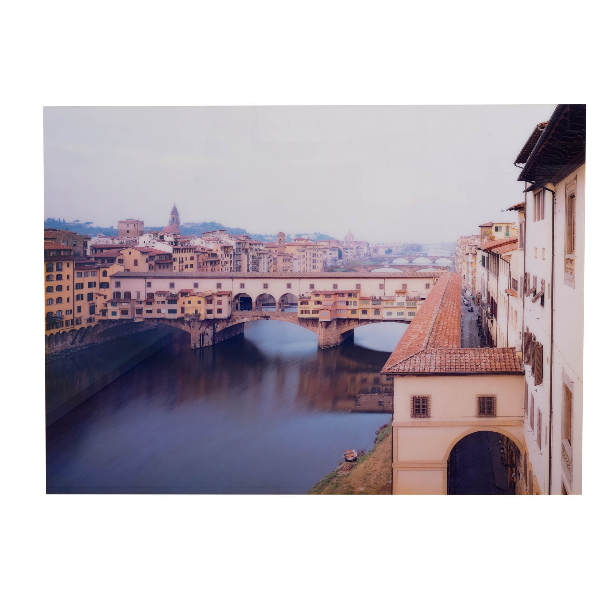 Bild "Ponte Vecchio" mit Acrylglas auf Dibond