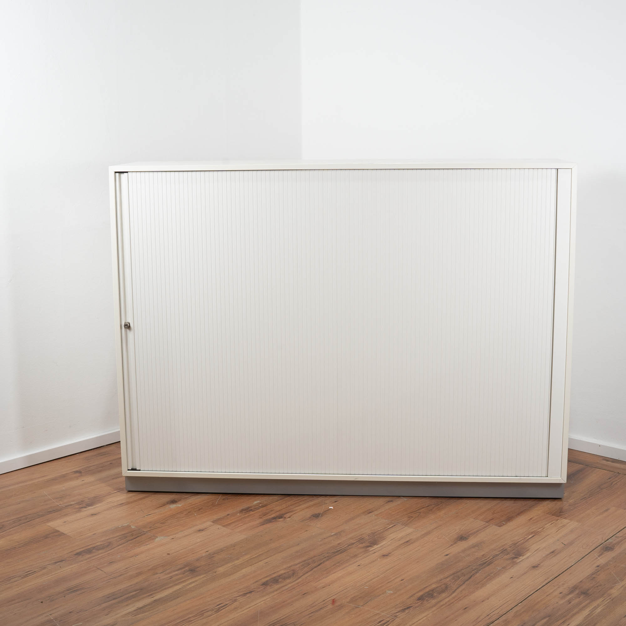 Sideboard weiß 3OH - Querrollladen - 160 x 42 x 120 cm abschließbar 