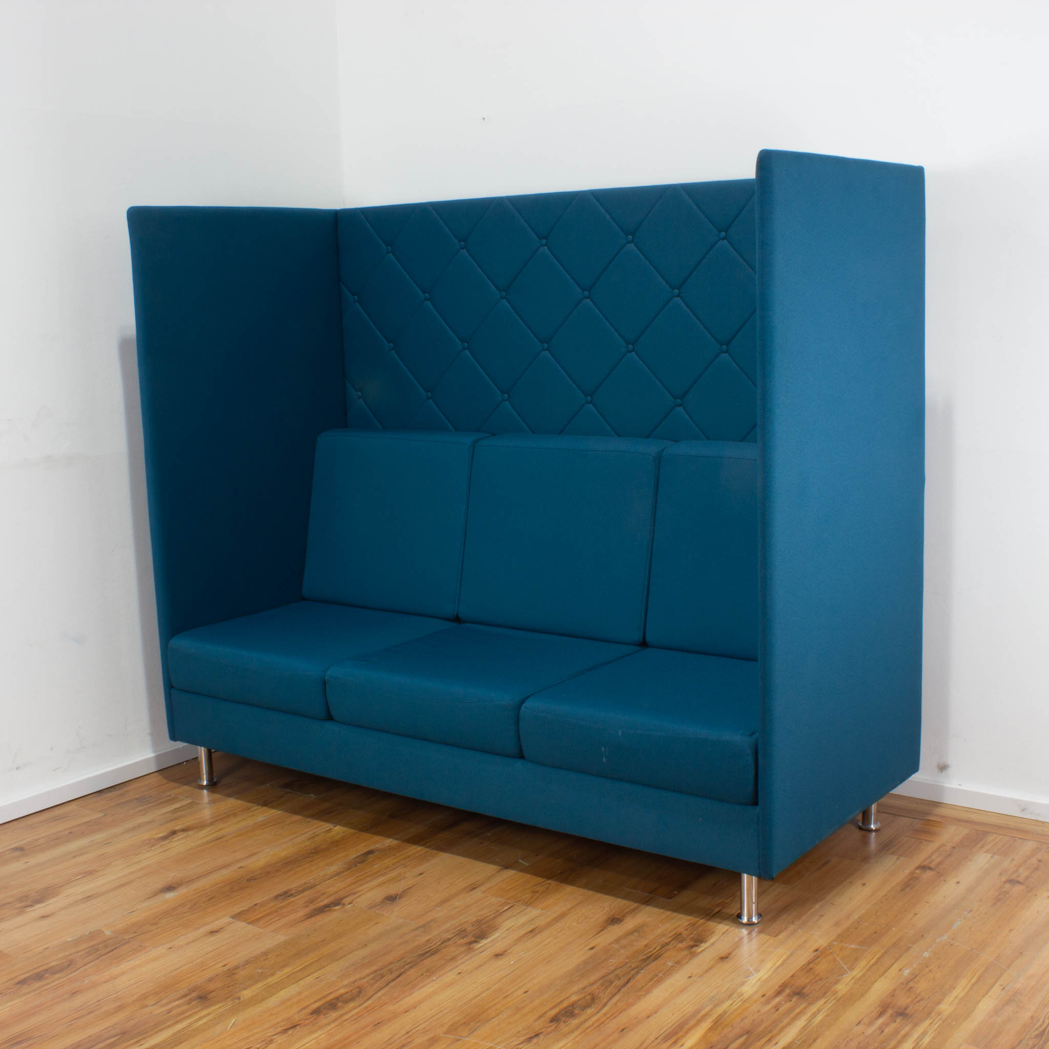 Dauphin "Atelier" Lounge Sofa - Stoff Türkis - 3-Sitzer Sofa 