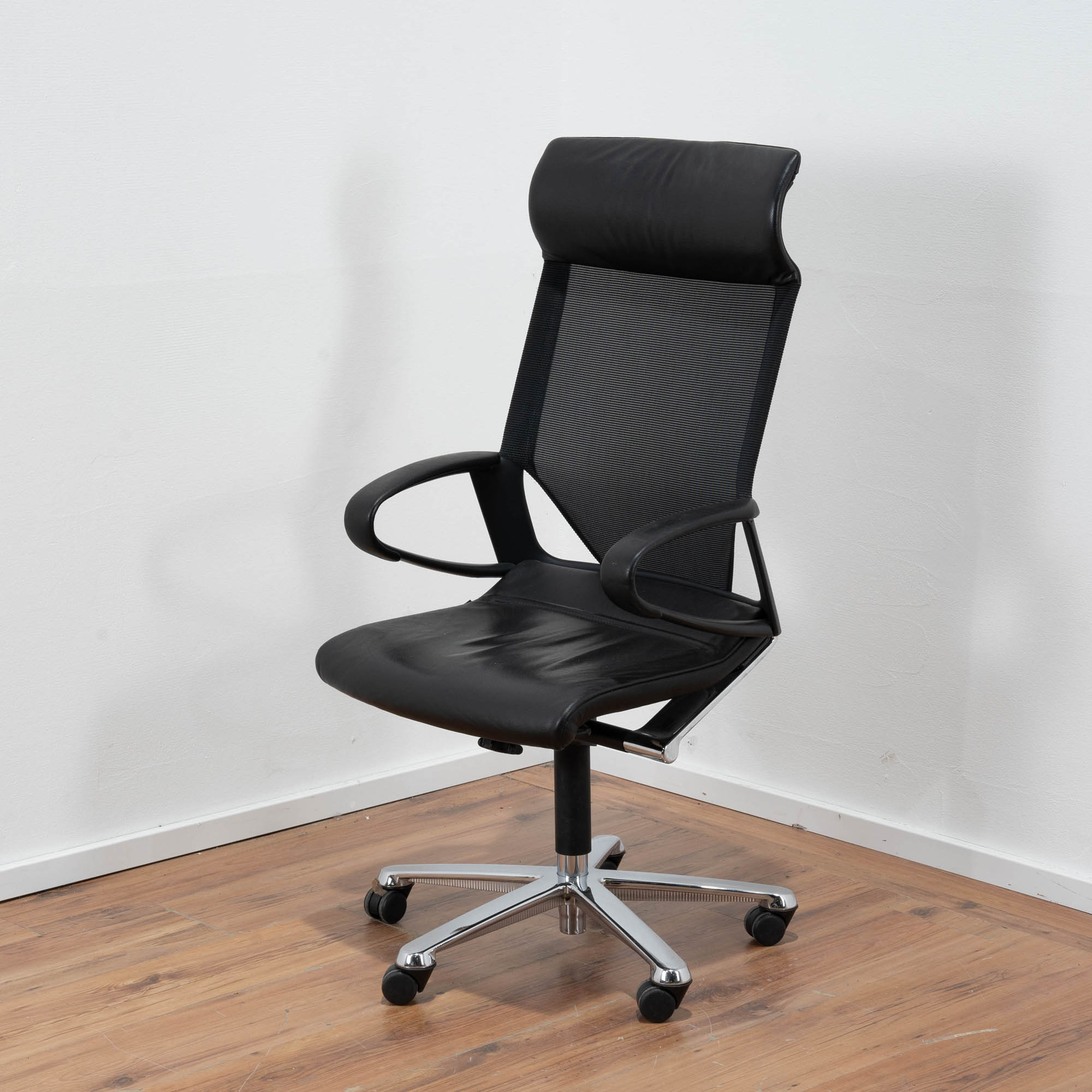 K+W Komfort & Wohnen Drehstuhl »Drive«, Flachgewebe 775, Stuhl mit  federnder Sitzschale, Drehteller in Metall schwarz Struktur online kaufen
